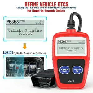 汽车故障诊断仪OBD2清除故障代码诊断扫描工具MS309 CAN总线发动机故障代码读取器 - Product Image 2
