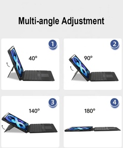 适用于iPad 10第10代10.9 2022分体磁性键盘，带保护套触控板RGB背光定制无线键盘 - Product Image 4