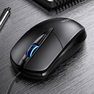 เมาส์แบบมีสายพร้อมไฟ RGB,คอมพิวเตอร์ออฟติคอลอิเล็กทรอนิกส์ขนาดเล็กเงียบบาง G2ราคาถูก - Product Image 5