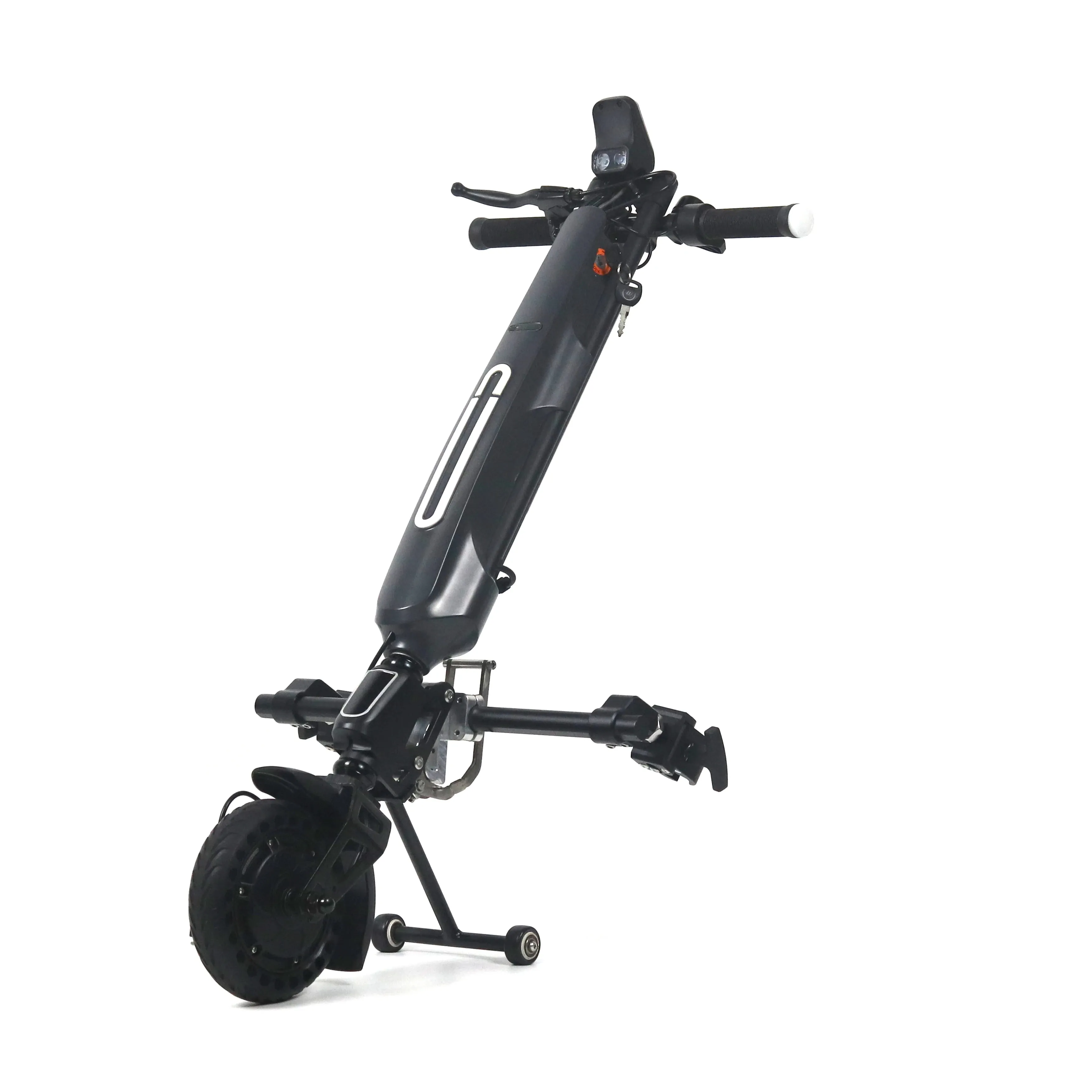 MIJO MT08 2 tipos soportes silla de ruedas remolque tractor con batería de litio de 7.8AH handbike eléctrico 8 pulgadas 36V 350W