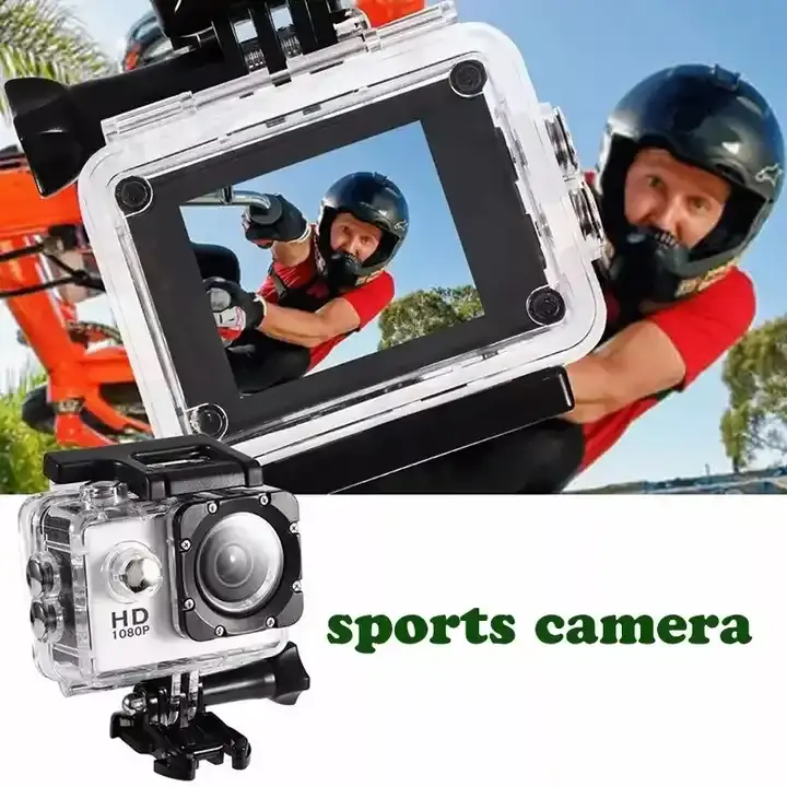 工場価格アクションカメラスポーツカメラHD1080pミニカムコーダーはプロ9オートバイヘルメットスローモーションカメラビデオフルHDに行く