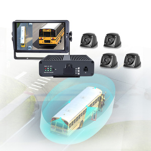 STONKAM 3D HD Sistema de monitoreo de Cámara de vista envolvente de camión de 360 grados con sensor de estacionamiento para autobús escolar - Product Image 1