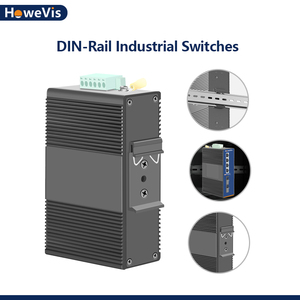 HoweVis nuovo interruttore Ethernet industriale POE 10/100Mbps DIN ferrovia Switch Gigabit 4 porta RJ45 e 2 porta ottica - Product Image 3