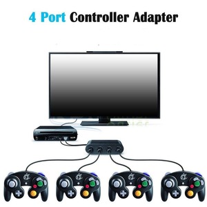 4 en 1 4-Adaptador convertidor Puerto interruptor de Nintendo para Wii U/pc/gamecube controlador Gamepad Venta caliente Adaptador convertidor - Product Image 6