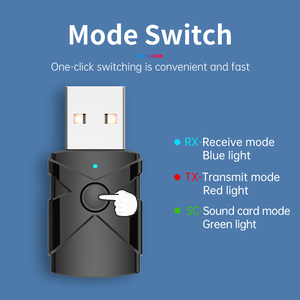 2025 vendita calda Usb ricevitore bluetooth e trasmettitore USB adattatore interfaccia Audio Computer USB scheda Audio - Product Image 3