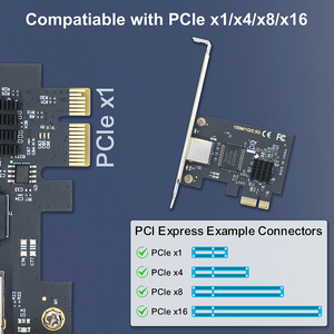 2.5G <strong>PCI</strong>-E to RJ45 Network Card RTL8125B Gigabit <strong>LAN</strong> Ethernet <strong>PCI</strong> Express Network Card 10/100/2500Mbps 1Gbps/2.5Gbps - Product Image 3