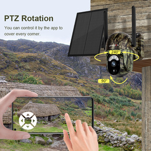 LS VISION工場で製造された2K3MPカモフラージュ4GLTEトレイルハンティングパワードカメラワイヤレスSimカード太陽電池特許が来ました - Product Image 3