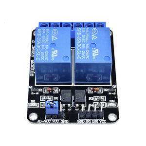 Módulo de relé de 2 vías, 5V, 12V, con protección de optoacoplador, placa de expansión MCU adecuada para Raspberry Pi