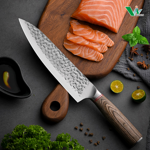 7-Mảnh Dao Nhà Bếp Đặt Thép Carbon Cao Kiritsuke Đầu Bếp Santoku Nariki Boning Tiện Ích Tùy Chỉnh Pakka Gỗ Thép Không Gỉ - Product Image 3