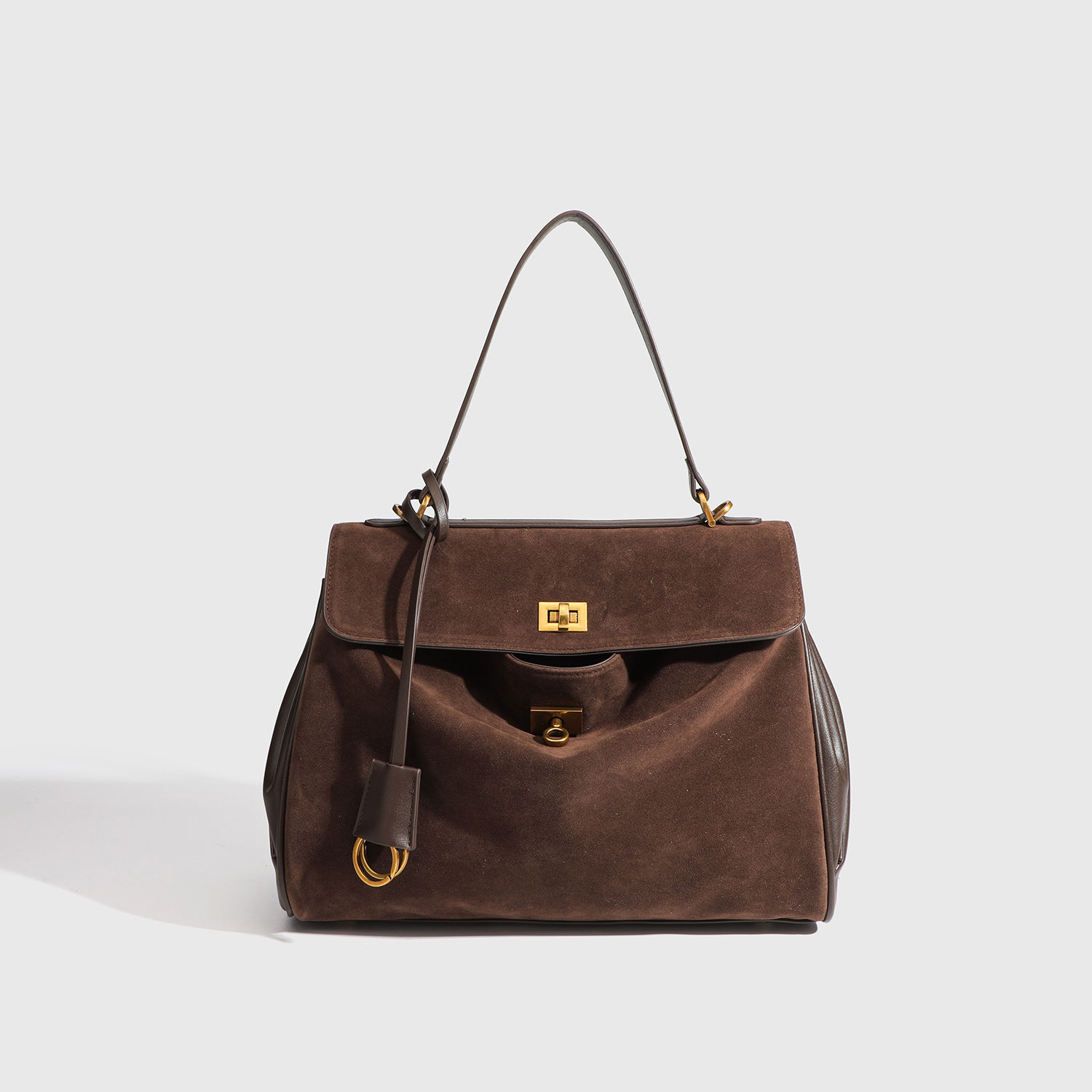 Cuir mat marron grande taille