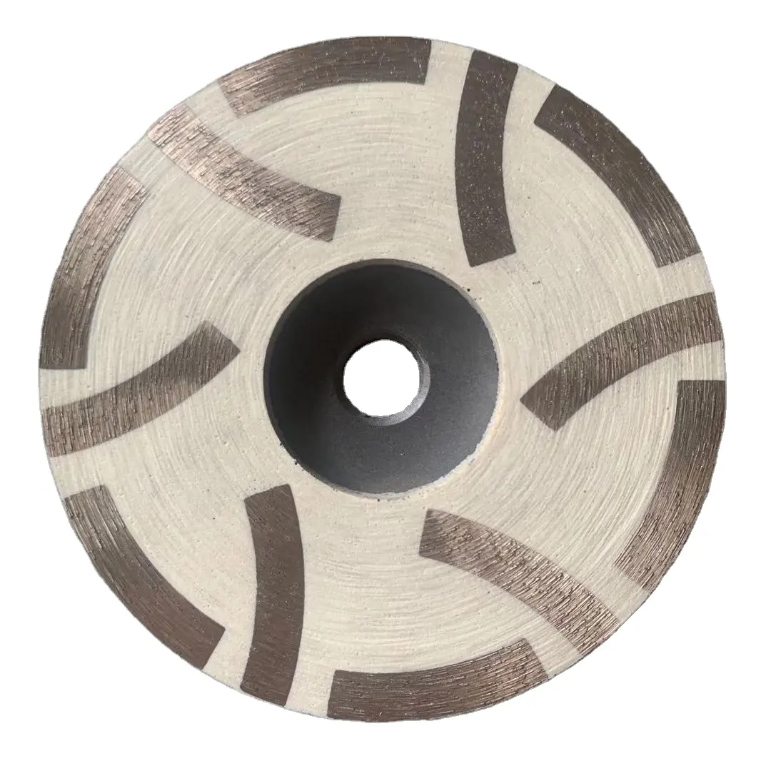 Midstar 100mm 30# 60# 120# Resin Filled Cup Wheel M14 Thread Metal Diamond Grinding Wheels For Granite Concrete