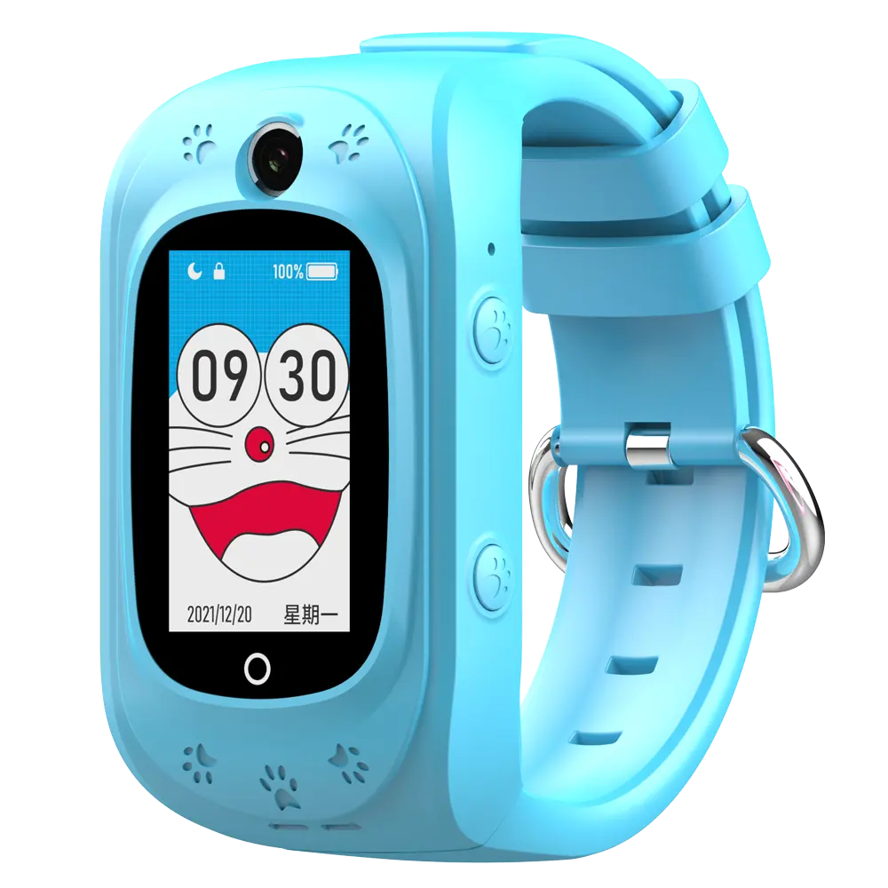 Relógio inteligente 4G para crianças e estudantes com rastreamento em tempo real, relógio de vídeo VOLTE com aplicativo de plataforma GPS gratuito