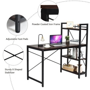 Mesa de ordenador funcional con estantería para un almacenamiento eficiente - Product Image 2