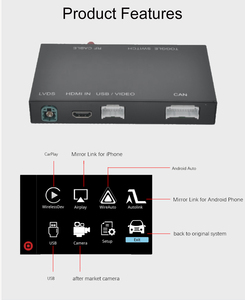 雷克萨斯LS ES NX RX无线Carplay安卓自动界面是液晶GS CT LX镜像链接空中播放收音机汽车播放Youtube功能 - Product Image 2