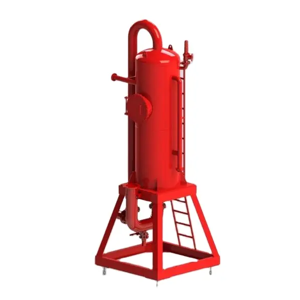 Séparateur de gaz liquide monté sur API, séparateur d'eau de gaz d'huile pour le contrôle solide