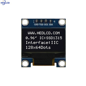Werksverkauf 0,96 Zoll 12864 128x64 OLED COG COB-Anzeige modul blau weiß gelb Farbe Bildschirm Panel SSD1315 4-polige I2C-Schnittstelle - Product Image 3