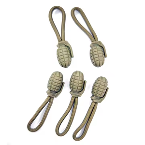 Bán Buôn Sang Trọng Silicone Dây Kéo Tab Quân Sự Màu Xanh Lá Cây Nhựa Dây Kéo Kéo Cho Ba Lô Quần Áo Túi Xách-Sử Dụng Đa Năng - Product Image 5