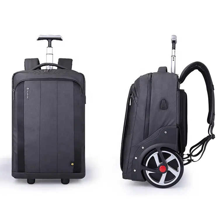 Вместительный деловой дорожный рюкзак на колесиках для мужчин, 50 л, рюкзак на колесиках с usb-портом
