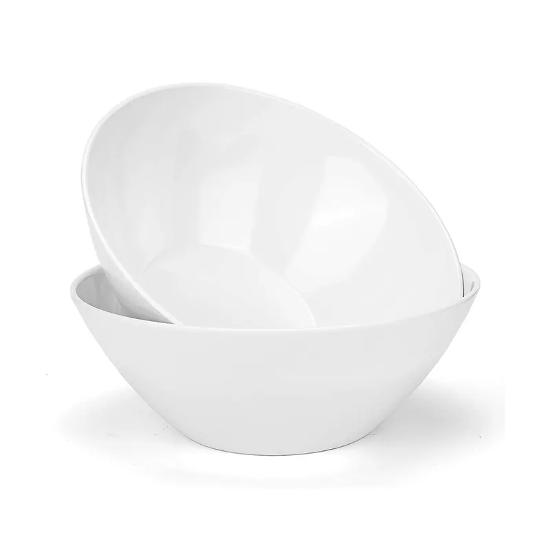 Fábrica Custom Branco Melamina Bowl Alto Desempenho e Bacia De Plástico Inquebrável