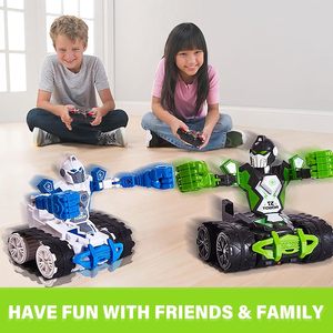 Dwi Dowellin 2PACK RC Fighting Robots Toy, 360 grados Spins Boxing Battle Combat Bots Juegos para niños