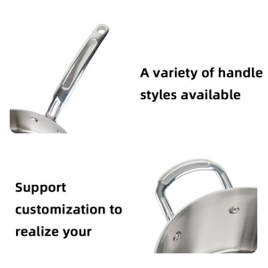 Bộ nồi nấu ăn bằng thép không gỉ 3 lớp thiết kế mới 10 món, có đáy từ và nắp kính - Product Image 3