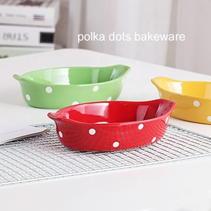 Ev polka nokta yuvarlak pişirme tepsisi mikrodalga fırın sofra takımı porselen bakeware seramik pişirme yemekleri - Product Image 4
