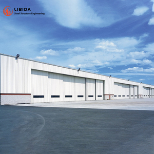 Arquitectura de materiales de construcción de gran envergadura prefabricada Secciones de viga en H laminadas en caliente para estructuras de hangar de acero modernas - Product Image 4
