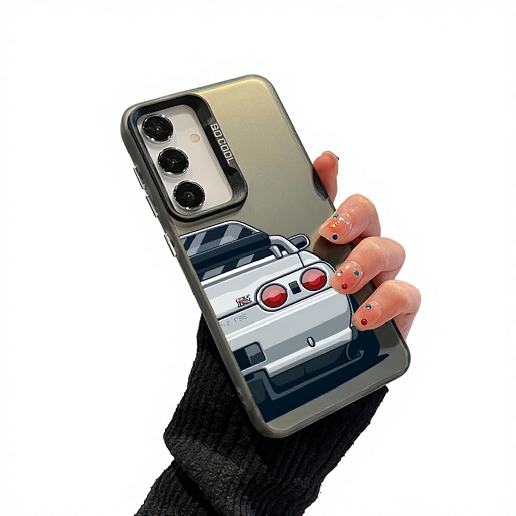Coque laser voiture de sport anime s255p3 grise