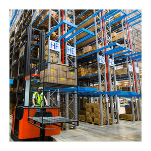 Mracking Rack de pasillo muy estrecho de alta densidad a la venta Sistema de estantería de palés VNA personalizable - Product Image 1