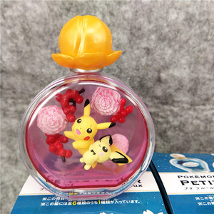 トップセラーのモンスターポケメンピカシウ香水瓶の形のシーンの装飾セットごとに6つのモデルフィギュアブラインドボックス