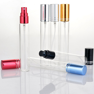 Pulverizador de vidro portátil recarregável, garrafa de vidro para cosméticos, frasco pequeno vazio de <span class=keywords><strong>5ml</strong></span>, frasco de vidro transparente para perfume