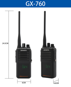 CRWSTA-Walkie Talkie de mano, transceptor profesional a prueba de agua, 8 vatios, IP68, UHF, sistema de intercomunicación inalámbrico - Product Image 2