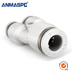 PY Series Y 4 6 8 10 12 14 16mm Three-Way Plastic Pneumatic Pipe Fitting Quick <strong>Tube</strong> Connect One Touch Push in Air Hose Fitting