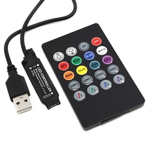 Set Controller RF Super sottile nero strisce luminose a LED colorate parti del ricevitore codici fissi kit Controller LED 20 tasti - Product Image 4