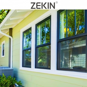 European Style Aluminum <strong>Window</strong> with Grill Design Soundproof Aluminum Tempered Glass Single Hung <strong>Windows</strong> <strong>Sash</strong> Double Hung <strong>Window</strong> - Product Image 3