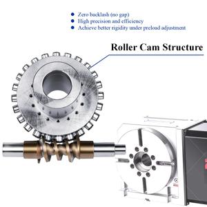 High Precision JRNC 250mm 255mm Roller Gear Cam <strong>CNC</strong> Machine Part <strong>4th</strong> <strong>Axis</strong> Indexing <strong>Rotary</strong> <strong>Table</strong>