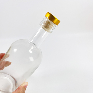 100ml 250ml Recyclable Transparent <strong>Cylindrical</strong> Sample <strong>Wine</strong> <strong>Bottle</strong> Glass Vodka Shaped Glass Storage <strong>Bottles</strong> with Wooden Stopper - Product Image 4