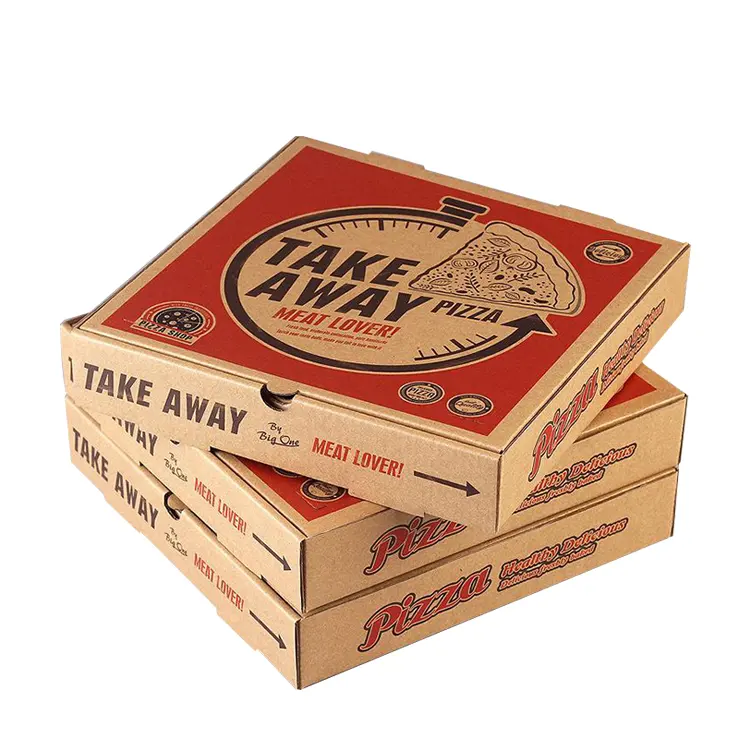 Оптовая продажа, хит продаж, Экологичная картонная бумажная коробка для пиццы из китайского производителя