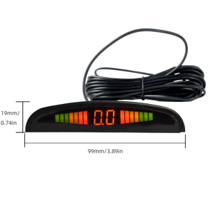 Venta al por mayor de fábrica, sistema de Sensor de estacionamiento de ayuda de marcha atrás de coche Universal, pantalla Led, Sensor de estacionamiento de marcha atrás de coche con 6 sensores - Product Image 1