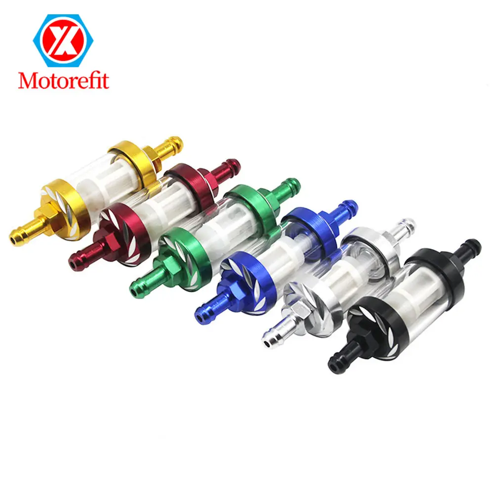 8 millimetri lavabile CNC moto benzina Gas benzina filtro olio per Mt-01 Atv Dirt Pit Bike Motocross