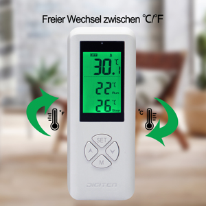 Termostato inalámbrico Digital WTC200, sonda de Sensor de temperatura NTC de 2m/6 pies, pantalla LCD, controlador de termostato doméstico, OEM ODM - Product Image 6