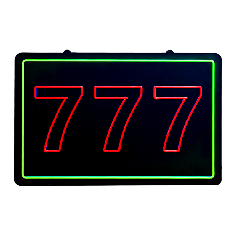 777 letrero de neón