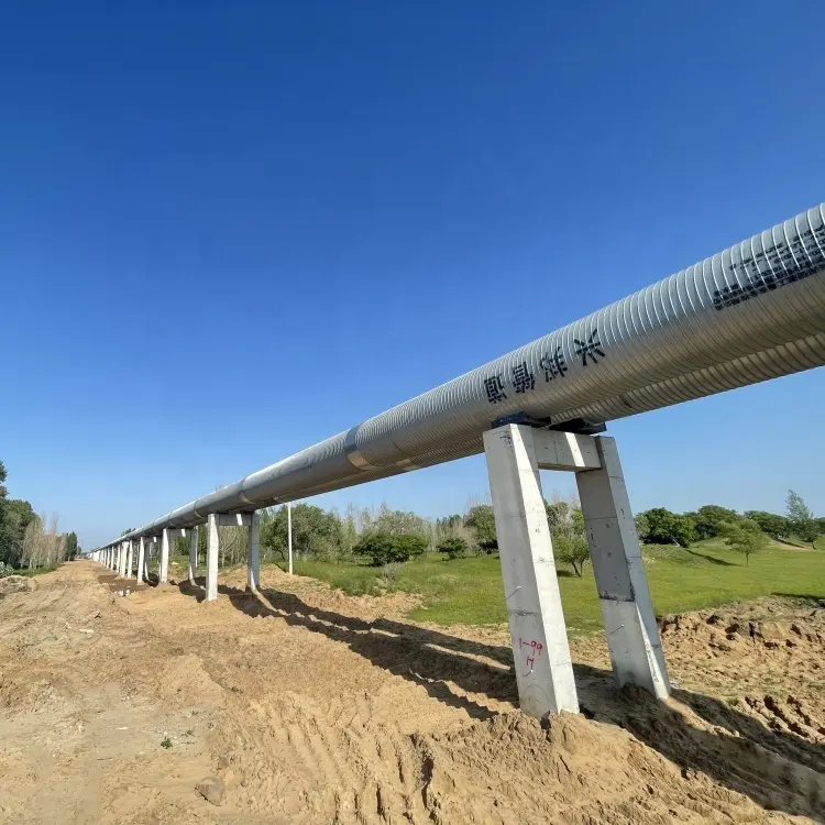 Çin üretici aboveground galvanize demir sac GI dış ceket poliüretan köpük ısı yalıtım çelik boru