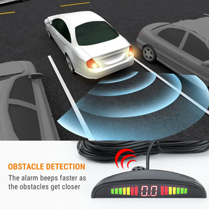 <strong>4</strong> Parking <strong>Sensors</strong> LED Car Auto Backup <strong>Reverse</strong> Rear Radar System Alert Alarm Kit