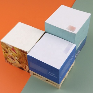 Papelería personalizada Paleta pequeña Cubo de notas adhesivas Bloc de notas promocional Bloques Paleta de madera Bloc de papel Memo personalizado Nota adhesiva