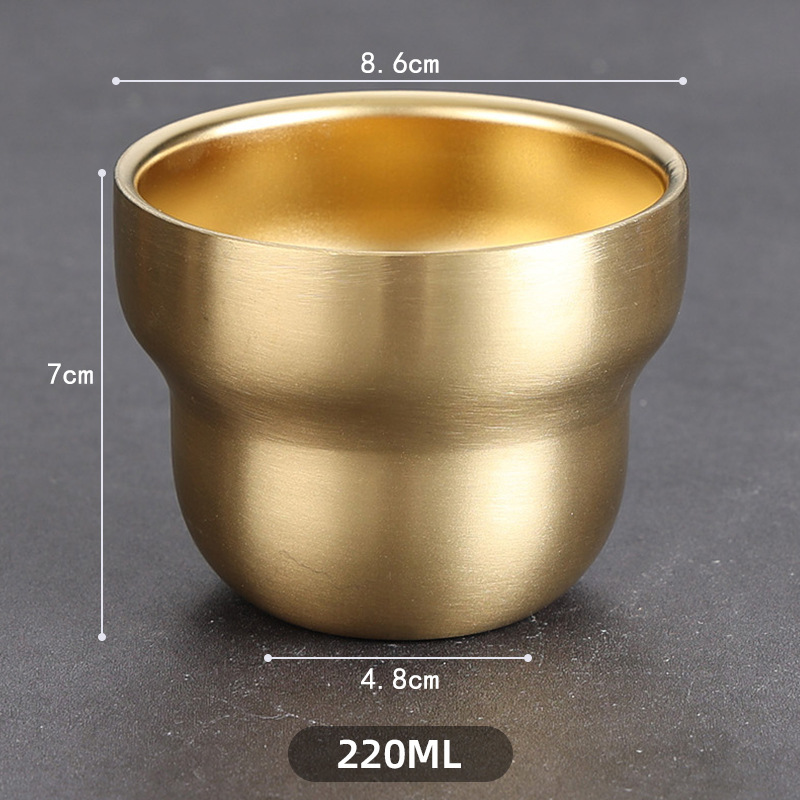Gourd-shaped cup (gold)