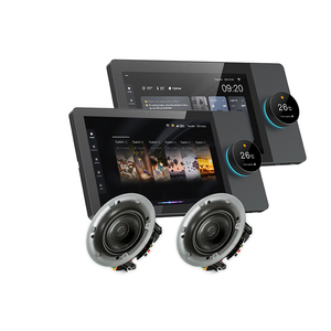 Tuya Wifi Android 8 Zoll EU-Typ Smart Inwall Multifunktions-Zentral bedienfeld mit ZigBee-Gateway-Hintergrund musik system