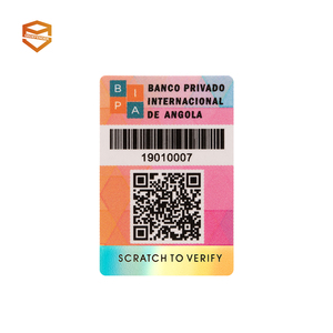 Kunden spezifischer QR-Code manipulation sicherer Barcode-Seriennummer-Laseretiketten-Aufkleber kleber