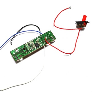 แผงวงจรควบคุมระยะไกล2ช่องสัญญาณสำหรับรถยนต์ PCBA Tx และ RX PCB แผงวงจรอิเล็กทรอนิกส์รถยนต์ของเล่น RC พร้อมไฟ LED - Product Image 3