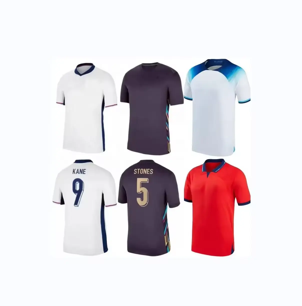 2024 original personalizado comprar Inglaterra camiseta de fútbol camisetas equipo de diseño modelos de malla maillot de fútbol jersey para fútbol